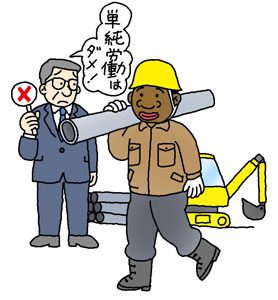 単純労働は認めない
